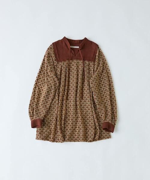 conges payes ADIEU TRISTESSE(コンジェ ペイエ アデュートリステス)の「モールレース刺繍チュニック(チュニック・レディース・ブラウン/ブラック・38)」の22枚目の写真