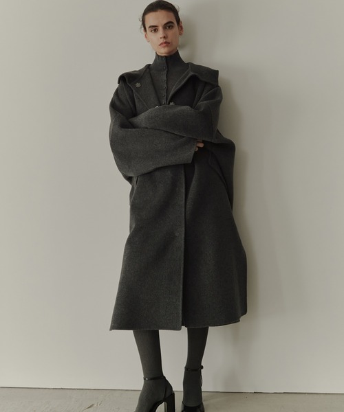 セール】フードダブルフェイスコート / Hooded Double-Face Coat