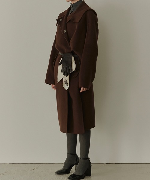 セール】フードダブルフェイスコート / Hooded Double-Face Coat