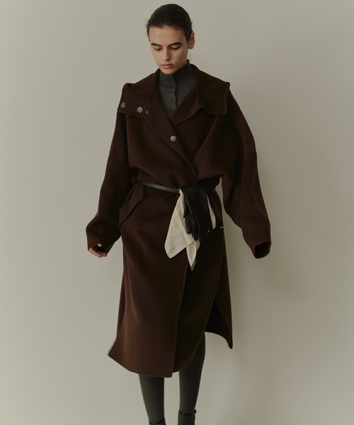 セール】フードダブルフェイスコート / Hooded Double-Face Coat