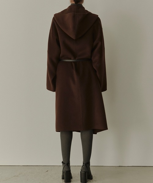 ジャケット・アウター LE CIEL BLEU Hooded Double-Face Coat ル シェル ブルー - LE CIEL BLEU | Hooded Double-Face Coat