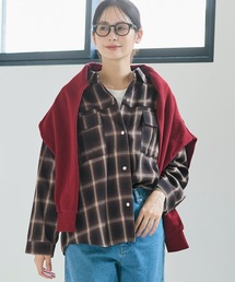 coca（coca） | チェック柄スナップボタンシャツ(シャツ/ブラウス)