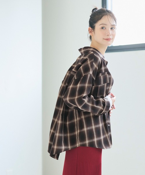 coca（coca）（コカ）の「チェック柄スナップボタンシャツ（シャツ/ブラウス・レディース・C/D/A/B・S/L/M）」の10枚目の写真