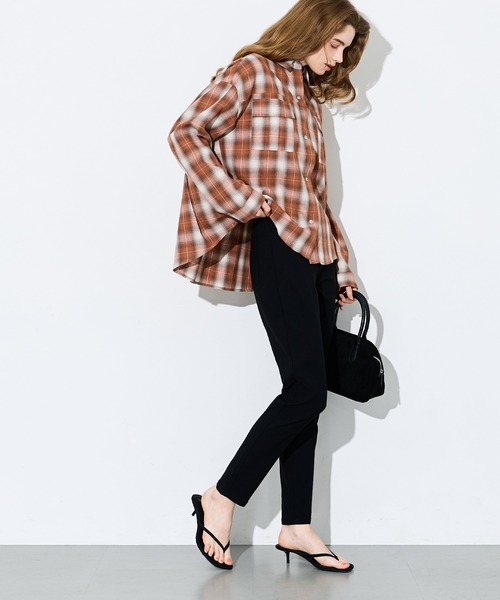 coca(coca)(コカ)の「チェック柄スナップボタンシャツ(シャツ/ブラウス・レディース・C/D/A/B/G/H/E/F・S/L/M)」の19枚目の写真