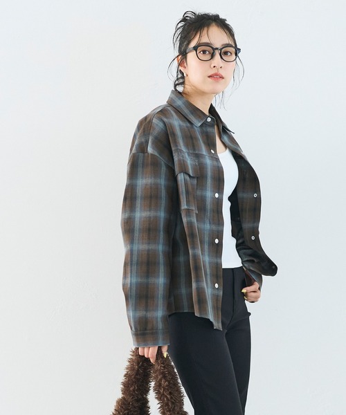 coca(coca)(コカ)の「チェック柄スナップボタンシャツ(シャツ/ブラウス・レディース・C/D/A/B/G/H/E/F・S/L/M)」の11枚目の写真