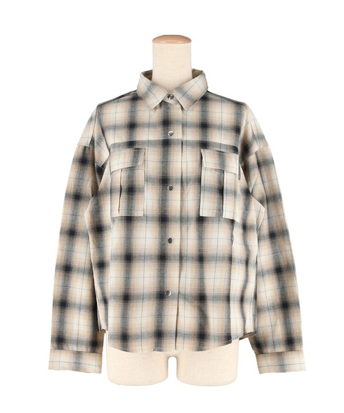 coca(coca)(コカ)の「チェック柄スナップボタンシャツ(シャツ/ブラウス・レディース・C/D/A/B/G/H/E/F・S/L/M)」の16枚目の写真