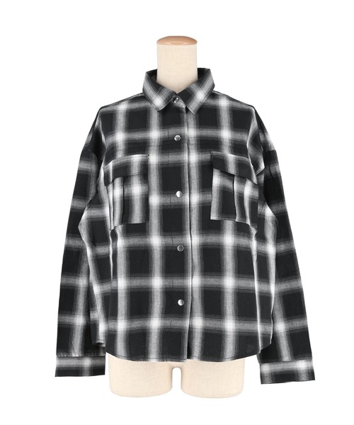 coca(coca)(コカ)の「チェック柄スナップボタンシャツ(シャツ/ブラウス・レディース・C/D/A/B/G/H/E/F・S/L/M)」の15枚目の写真