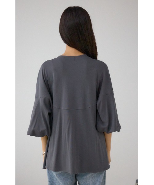 AZUL by moussy(アズールバイマウジー)の「ドロストトッパーカーディガン(カーディガン/ボレロ・レディース・ブラック/ダークグリーン/チャコールグレー・FREE)」の13枚目の写真