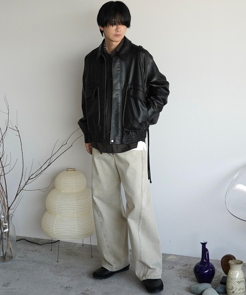 WYM LIDNM（ウィム バイ リドム）の「CLASSIC PLAID FLANNEL SHIRT（シャツ/ブラウス・メンズ・ネイビー系/アッシュブラウン/グレイッシュベージュ・S/M/L）」の17枚目の写真