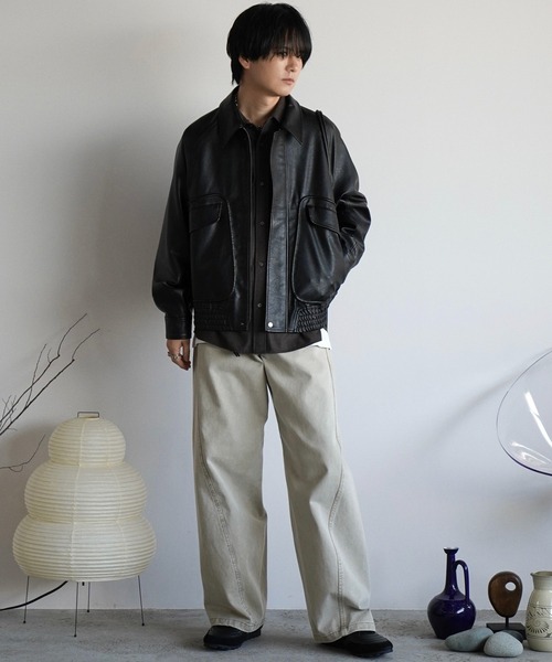 WYM LIDNM（ウィム バイ リドム）の「CLASSIC PLAID FLANNEL SHIRT（シャツ/ブラウス・メンズ・ネイビー系/アッシュブラウン/グレイッシュベージュ・S/M/L）」の22枚目の写真