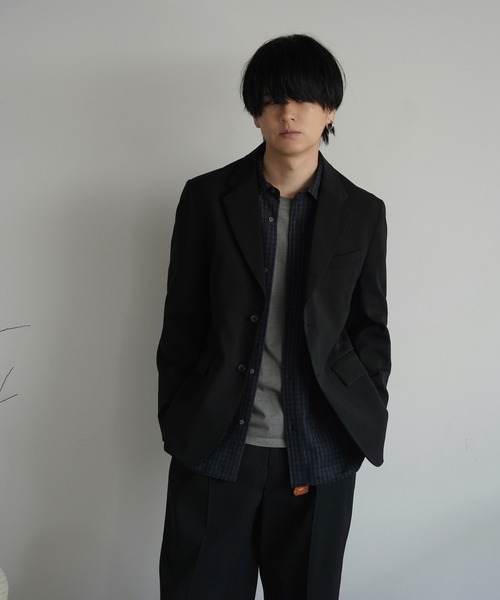 WYM LIDNM（ウィム バイ リドム）の「CLASSIC PLAID FLANNEL SHIRT（シャツ/ブラウス・メンズ・ネイビー系/アッシュブラウン/グレイッシュベージュ・S/M/L）」の5枚目の写真