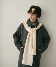 Trish(トリッシュ)のもちもちニットフード付きマフラー(ストール/ショール)