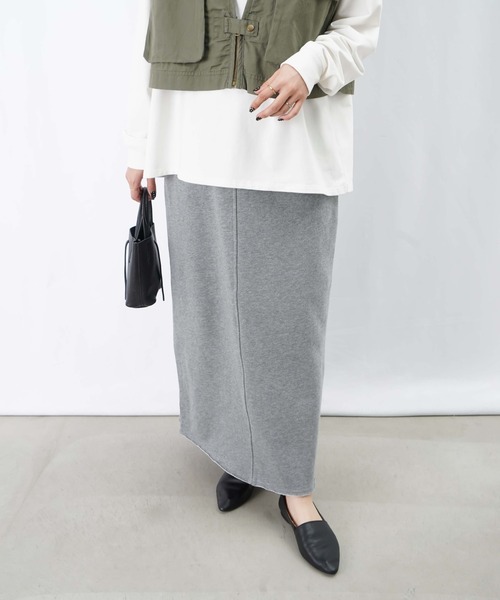 セール】LC/LLL 裏毛セミタイトスカート【セットアップ着用可