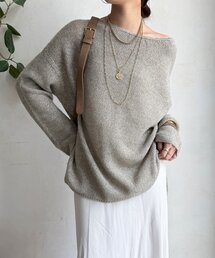 DouDou | ウールメランジ鹿の子プルオーバー(ニット/セーター)