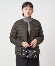 DANTON ダウンジャケット　グレー DT-A0007TET] DANTON(ダントン) FAKE FAR HOODED DOWN JACKET