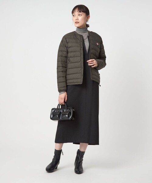 DANTON/ダントン インナーダウン　36 ジャケットビーミング　グレー DANTON / メンズ クルーネック インナー ダウン ジャケット（ダウン