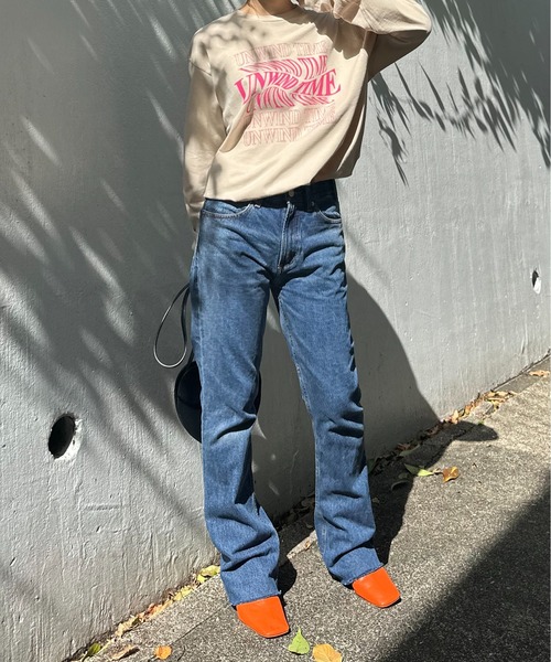 mi via loca（ミヴィアロカ）の「【GILDAN】UNWIND TIME ロゴロンT（Tシャツ/カットソー・レディース・ブラック/ホワイト/ダークブラウン/ベージュ・MEDIUM/X-LARGE）」の10枚目の写真