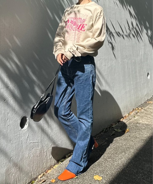 mi via loca（ミヴィアロカ）の「【GILDAN】UNWIND TIME ロゴロンT（Tシャツ/カットソー・レディース・ブラック/ホワイト/ダークブラウン/ベージュ・MEDIUM/X-LARGE）」の14枚目の写真