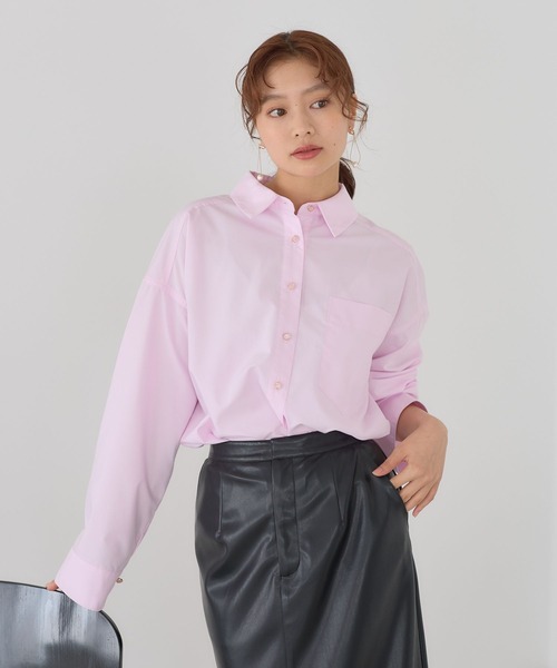 デザインボタンシャツ長袖603838