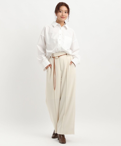 Andemiu(アンデミュウ)の「デザインボタンシャツ長袖603838(シャツ/ブラウス・レディース・ピンク/オフホワイト/ブルー/ホワイト・FREE)」の15枚目の写真