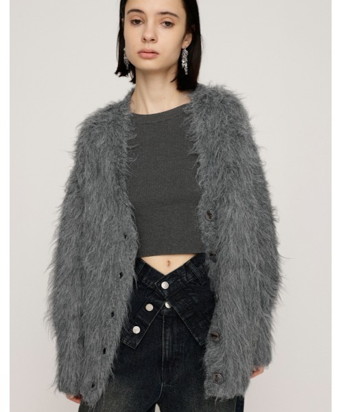 セール】SHAGGY LOOSE C/D シャギー ルーズ カーディガン 秋服 冬服