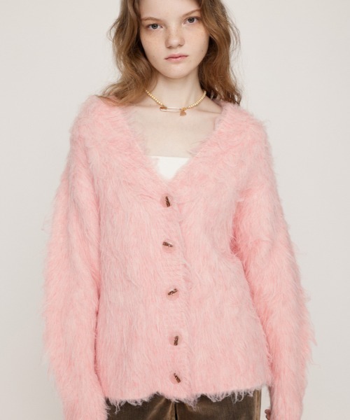 セール】SHAGGY LOOSE C/D シャギー ルーズ カーディガン 秋服 冬服