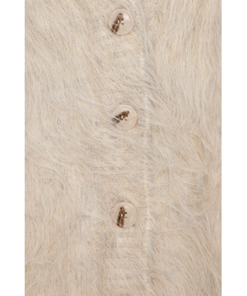 SLY（スライ）の「SHAGGY LOOSE C/D シャギー ルーズ カーディガン 秋服 冬服（カーディガン/ボレロ・レディース・アイボリー/ライトピンク/グレー・FREE）」の10枚目の写真