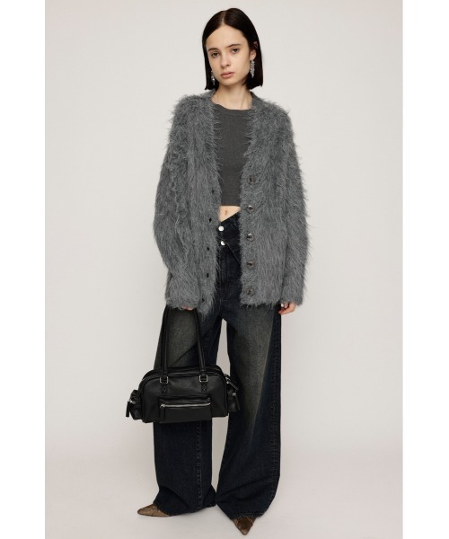 新品未使用❗️イデアルーチェ　スカラシャギーJK グレー SHAGGY LOOSE C/D シャギー ルーズ カーディガン 秋服 冬服