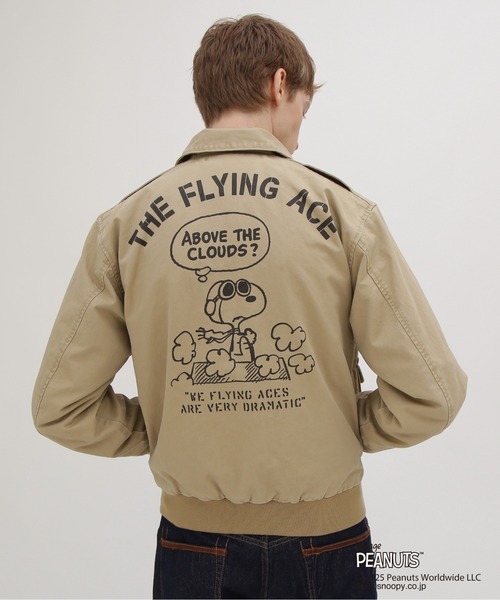 AVIREX(アヴィレックス)の「《AVIREX × PEANUTS》COTTON A-2 "FLYING ACE" / A-2 "フライングエース" / ピーナッツ / アヴィレックス(ブルゾン・メンズ・カーキ/オリーブ・MEDIUM/LARGE/X-LARGE/XX-LARGE)」の11枚目の写真