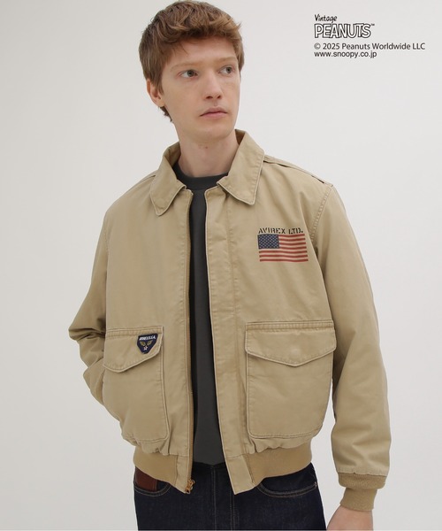 AVIREX × PEANUTS》COTTON A-2 'FLYING ACE' / A-2 'フライングエース