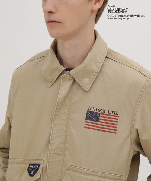 AVIREX(アヴィレックス)の「《AVIREX × PEANUTS》COTTON A-2 "FLYING ACE" / A-2 "フライングエース" / ピーナッツ / アヴィレックス(ブルゾン・メンズ・カーキ/オリーブ・MEDIUM/LARGE/X-LARGE/XX-LARGE)」の12枚目の写真