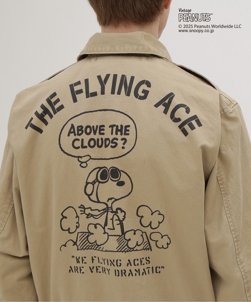 AVIREX(アヴィレックス)の「《AVIREX × PEANUTS》COTTON A-2 "FLYING ACE" / A-2 "フライングエース" / ピーナッツ / アヴィレックス(ブルゾン・メンズ・カーキ/オリーブ・MEDIUM/LARGE/X-LARGE/XX-LARGE)」の16枚目の写真