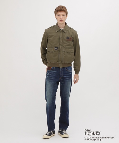 AVIREX(アヴィレックス)の「《AVIREX × PEANUTS》COTTON A-2 "FLYING ACE" / A-2 "フライングエース" / ピーナッツ / アヴィレックス(ブルゾン・メンズ・カーキ/オリーブ・MEDIUM/LARGE/X-LARGE/XX-LARGE)」の4枚目の写真