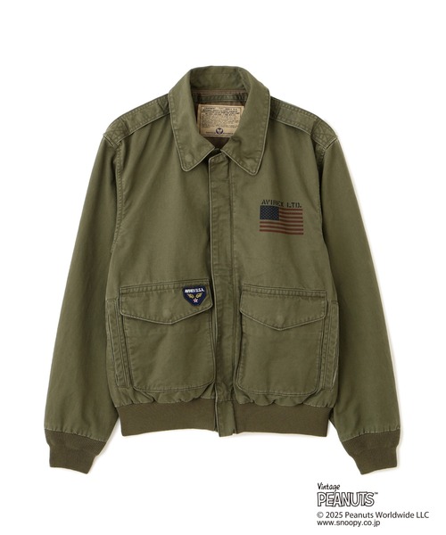 AVIREX × PEANUTS》COTTON A-2 'FLYING ACE' / A-2 'フライングエース