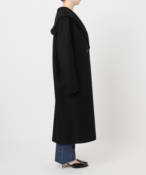 美品 HARRIS WHARF LONDON ウール ロングマキシ コート Harris Wharf London ～ シャープなシルエットのコート : CLOSET