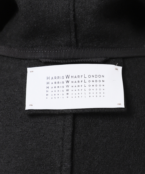 HARRIS WHARF LONDON(ハリスワーフロンドン)の「別注【HARRIS WHARF LONDON】Women hooded coat pressed woo:コート(その他アウター・レディース・ブラウン/ブラック・42)」の12枚目の写真