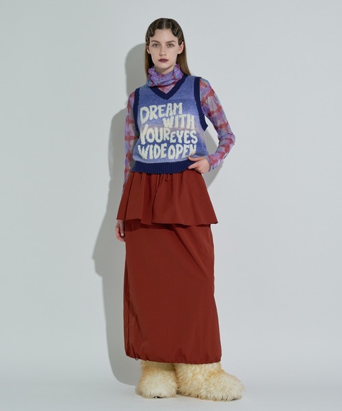 ANNA SUI NYC（アナ スイ エヌ ワイ シー）の「マットロングスカート（スカート・レディース・ブラック/サックスブルー/ブラウン・FREE）」の2枚目の写真