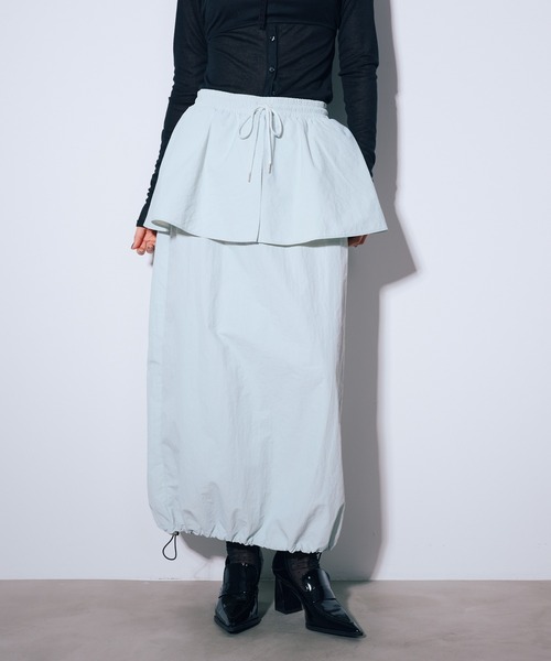 ANNA SUI NYC（アナ スイ エヌ ワイ シー）の「マットロングスカート（スカート・レディース・ブラック/サックスブルー/ブラウン・FREE）」の3枚目の写真
