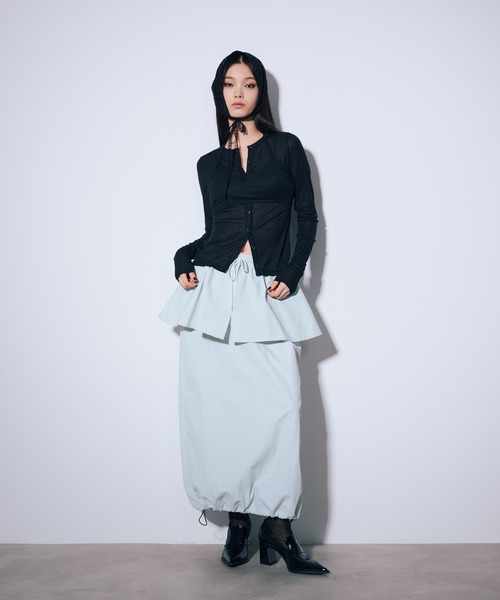 ANNA SUI NYC（アナ スイ エヌ ワイ シー）の「マットロングスカート（スカート・レディース・ブラック/サックスブルー/ブラウン・FREE）」の11枚目の写真