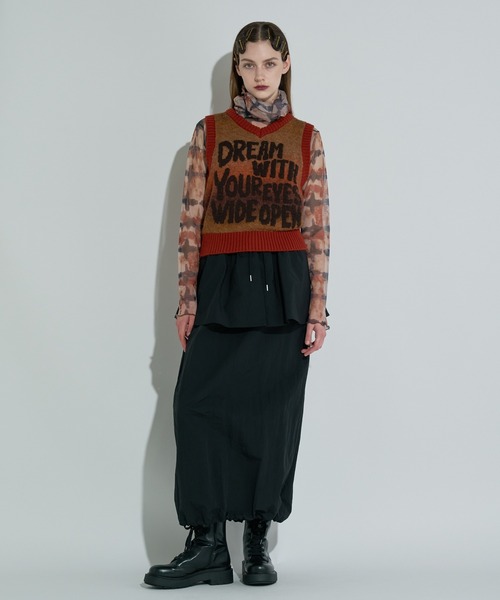 ANNA SUI NYC（アナ スイ エヌ ワイ シー）の「マットロングスカート（スカート・レディース・ブラック/サックスブルー/ブラウン・FREE）」の4枚目の写真