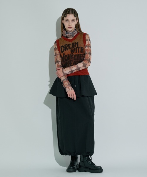 ANNA SUI NYC（アナ スイ エヌ ワイ シー）の「マットロングスカート（スカート・レディース・ブラック/サックスブルー/ブラウン・FREE）」の6枚目の写真