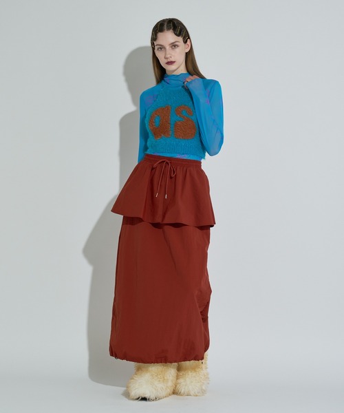 ANNA SUI NYC（アナ スイ エヌ ワイ シー）の「マットロングスカート（スカート・レディース・ブラック/サックスブルー/ブラウン・FREE）」の8枚目の写真