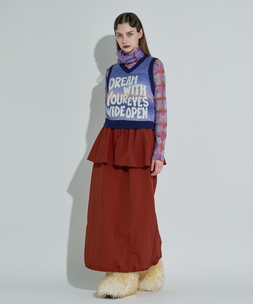 ANNA SUI NYC（アナ スイ エヌ ワイ シー）の「マットロングスカート（スカート・レディース・ブラック/サックスブルー/ブラウン・FREE）」の10枚目の写真