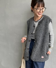 Vincent et Mireille | [Vincent et Mireille/ヴァンソン エ ミレイユ] ボアフリースベスト(ベスト)