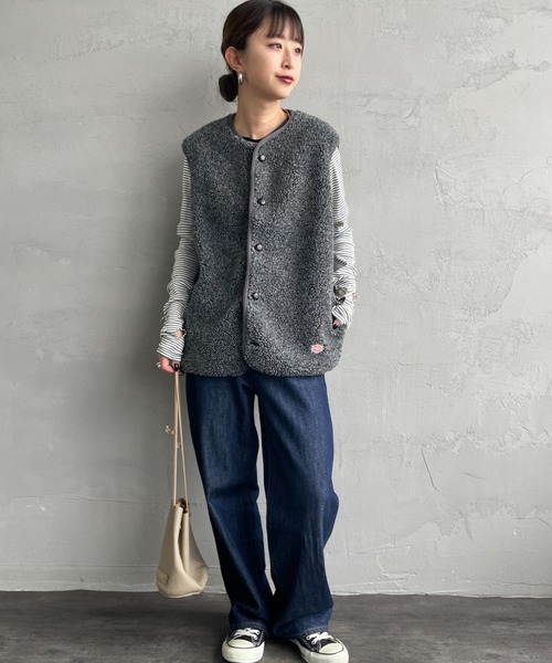 Vincent et Mireille/ヴァンソン エ ミレイユ] ボアフリースベスト