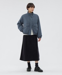 マーガレットハウエル ウールコットンスカート　サイズ1 マーガレットハウエルMARGARET HOWELL ウールハウンドトゥース