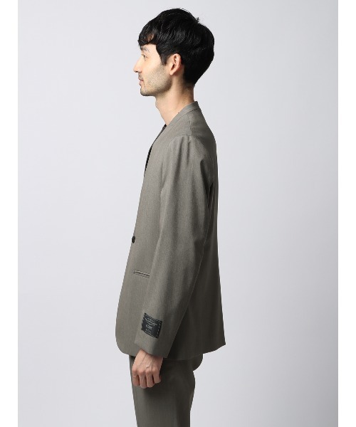 SUIT SQUARE（スーツスクエア）の「ノーカラージャケット CANONICO OFFLIMITS 無地（テーラードジャケット・メンズ・ネイビー系/グレー系・L/M/S/LL）」の3枚目の写真