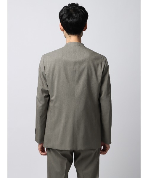 SUIT SQUARE（スーツスクエア）の「ノーカラージャケット CANONICO OFFLIMITS 無地（テーラードジャケット・メンズ・ネイビー系/グレー系・L/M/S/LL）」の4枚目の写真