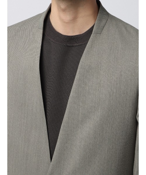 SUIT SQUARE（スーツスクエア）の「ノーカラージャケット CANONICO OFFLIMITS 無地（テーラードジャケット・メンズ・ネイビー系/グレー系・L/M/S/LL）」の6枚目の写真