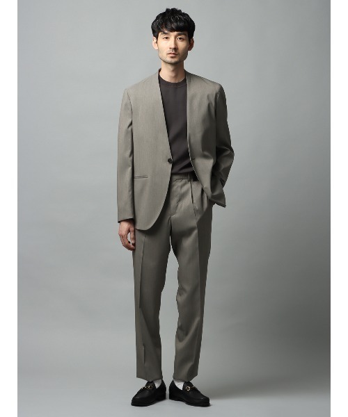 SUIT SQUARE（スーツスクエア）の「ノーカラージャケット CANONICO OFFLIMITS 無地（テーラードジャケット・メンズ・ネイビー系/グレー系・L/M/S/LL）」の9枚目の写真